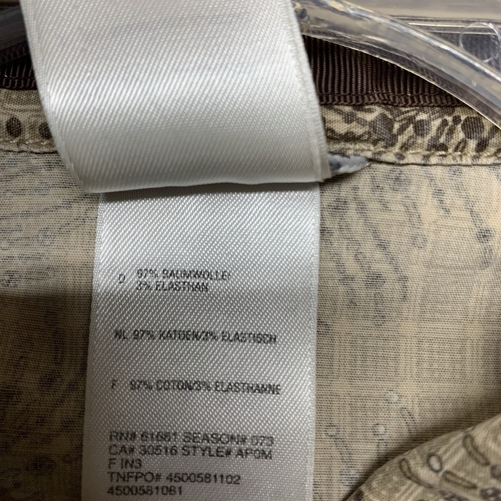 The North Face Women's L Beige Pearl Snap Long Sleeve All Over Print Embroidery - Picture 5 of 11